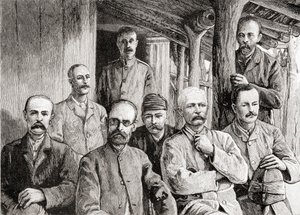 ウサンビロのマッカイの宣教師ステーション、1890年（木の彫刻） 作： English School